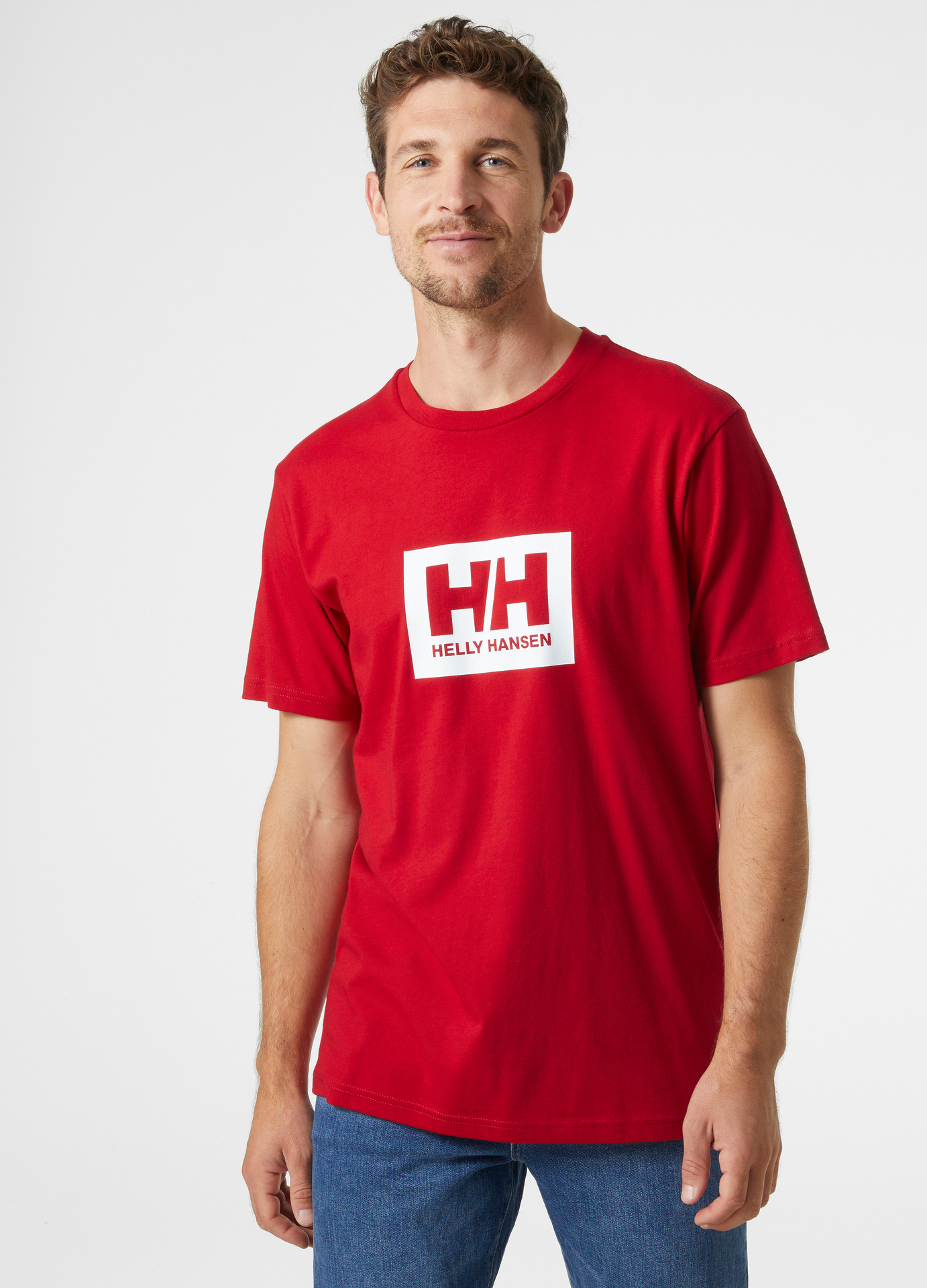 חולצת "לוגו תיבה" מכותנה אורגנית | Men's HH Box T-Shirt